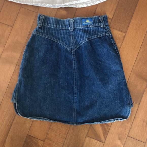American Vintage Sunset Blues by Chic, american apparel denim skirts size 5 - Picture 6 of 12